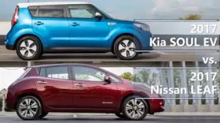 2017 Kia SOUL EV vs. 2017 Nissan LEAF (technical comparison)