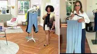 Susan Graver Pure Easy Linen Utility Style Crop Pant on QVC