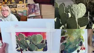 ART073 Art Tip - Painting Gouache on a Colorful Background