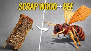 DIY Wooden Bee: Turn Your Wood Scraps Into Decor
