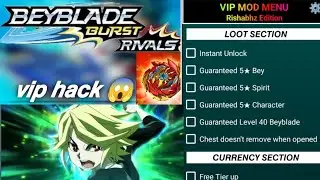 Beyblade burst rivals| VIP mod menu hack