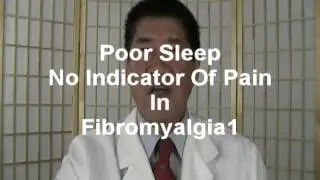 Fibromyalgia | Poor sleep no predictor of pain