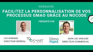 Replay Webinaire : Facilitez la personnalisation de vos processus GMAO grâce au No Code