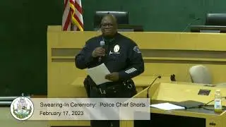 Swearing In Ceremony for Simi Valley Chief of Police &ndash; Charles Steve Shorts - February 17, 2023