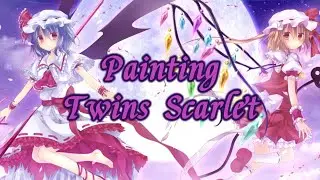 Painting the Scarlet Twins with Copic Markers #copicmarkers #copicart #touhou #artwork #drawing