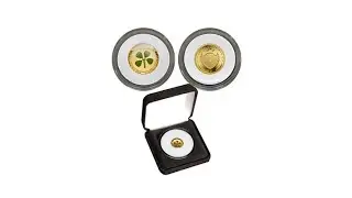 2016 Proof 4Leaf Clover Palau 99.99% 24K Gold $1 Coin