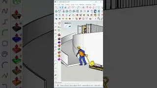 Easiest Way to Create a Curved Ramp in SketchUp #rampsketchup