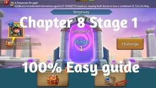 Lords Mobile vergeway chapter 8 stage 1 easy way