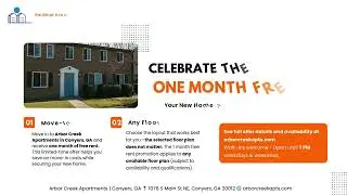 Free 1st Month&rsquo;s Rent at Arbor Creek Apartments