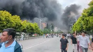 Massive Smoke After Fire During Gen Z Protest | Buddhanagar Kathmandu Nepal 