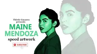 Maine Mendoza vexel artwork (speed-timelapse)