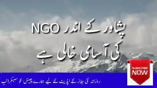 NGO jobs 2020 Pakistan Peshawar KPK