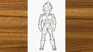How to draw Vegeta full body || Vegeta drawing step by step