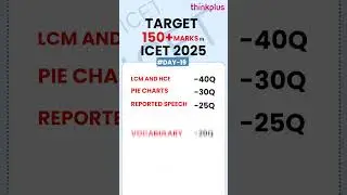 🚀 TARGET 150+ in ICET 2025 🚀
