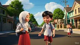 Children's story short movie Finally late