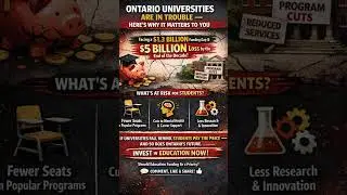 Ontario Universities Funding Crisis 2026 : Top Universities In Canada #podcast