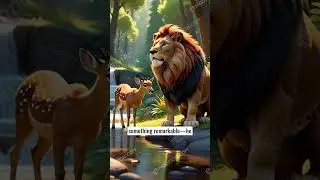 Story between lion and deer #friendship #facts #teamwork #anime #cartoon # lion #deer