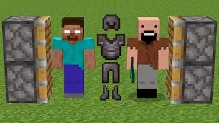 herobrine + netherite armor + notch = ?