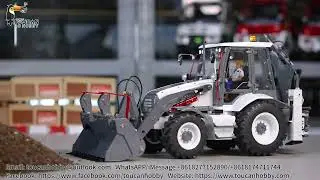 LESU BL71 BACKHOE LOADER IN ACTION: DUAL HYDRAULIC MASTERY DEMO!