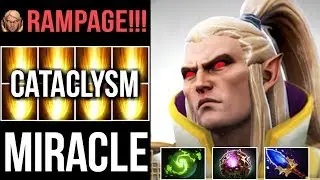 MIRACLE- INVOKER CATACLYSM! OMG COMBO RAMPAGE CRAZY GAMEPLAY 7.07 DOTA 2