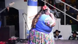 Eliana Ruiz, ganadora de la voz recia femenia, festival de Cravo Norte (2019)