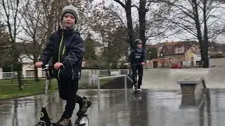 Zkou&scaron;ka nov&eacute;ho skateparku ve Slan&eacute;m #Skatepark #Slan&yacute;