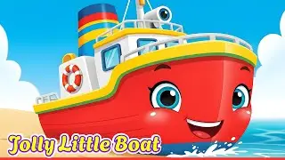 Jolly Little Boat Song 🌈 | Sailing Adventure & Ocean Fun for Kids | Nursery Rhymes for Children