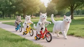 Mama Cat & Kitten Transform an Old Bicycle into a Dream Bike | A Heartwarming Story