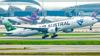 ✈️🇹🇭20 minutes of Plane Spotting at Bangkok Suvarnabhumi Airport | 4K Aircraft Landings & Takeoffs!