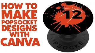 Design With Canva: Popsocket Designs For Merch By Amazon Print On Demand #Shorts