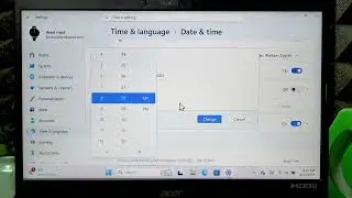 ACER TravelMate P2 – How to Change Date and Time