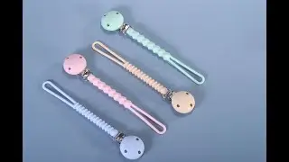 How to Make and Sesign Silicone Pacifier Clip, Custom 100% Food Safe Soother Clips Wholesale