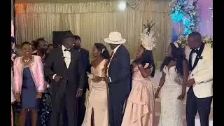 William Ruto and Wife June dancing at the wedding of the daughter  his close friend David Langat