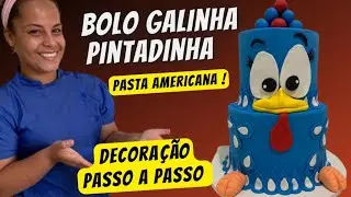 BOLO DA GALINHA PINTADINHA EM PASTA AMERICANA