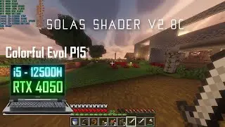 Colorful Evol P15 i5 - 12500H RTX 4050 Gaming Test | MINECRAFT RTX