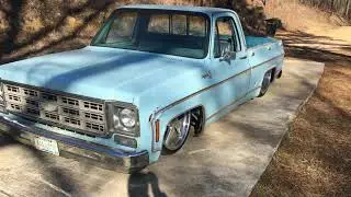 1977 C10 SHOP TRUCK CHEVY BAGGED AIR RIDE INTROS