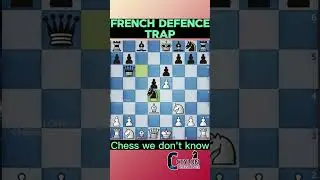 French Defense Trap: Best Way to Win Fast!#chess #shorts