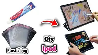 Homemade iPad for Kids & Beginners | Creative Drawing DIY | Using Colgate & Plastic Bag | Ipad diy