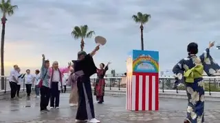 🏮【きよしのズンドコ節】ATC・秋の海辺の盆踊りwithウルフェン@ひーちゃん-YouTube