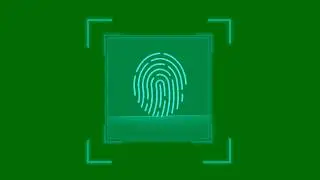 FingerPrint Hologram GreenScreen With SoundEffect HD RES