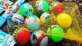 MENCARI HARTA KARUN YUPI ! Menemukan Bola Kejutan Berhadiah Permen Yupi