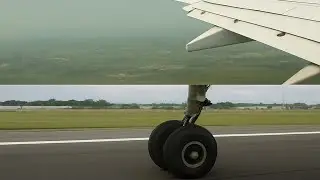 Runway Landing POV | Final Approach & Touchdown | Cockpit + Window Wing View