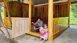 Assembly kitchen door and completion of traditional wooden kitchen /Xuan Truong