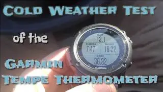 Garmin Tempe Thermometer : Extreme Cold Weather Test
