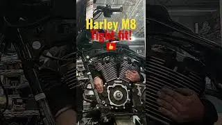 Harley M8 motor install #harleydavidson #heavy
