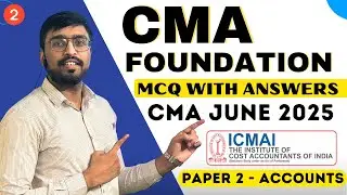 CMA Foundation June 2025 Model Question Paper | ICMAI Official Paper | CMA June 25 Preparation
