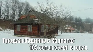 Продаж будинку з гектаром землі в Карпатах, 105 соток зі своїм потічком на ділянці.