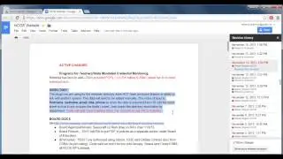 Google Documents: Revision History
