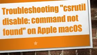 Troubleshooting 