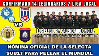 14 LEGIONARIOS EN LA SELECTA SUB17 MASCULINA EN LA NOMINA OFICIAL QUE PELEARÁ MUNDIAL DETALLES AQUÍ